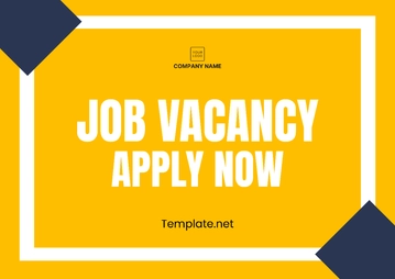 Free Job Vacancy Sign Template to Edit Online