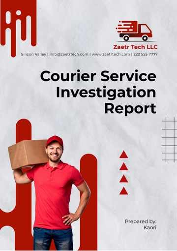 Free Courier Service Investigation Report Template to Edit Online