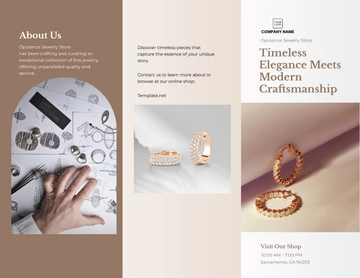 Free Jewelry Store Brochure Template to Edit Online Free Jewelry Store Brochure Template to Edit Online