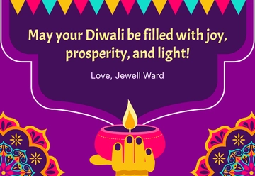 Free Creative Diwali Card Template to Edit Online