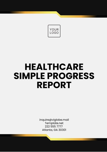 Free Healthcare Simple Progress Report Template to Edit Online