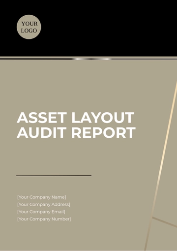 Free Asset Layout Audit Report Template to Edit Online