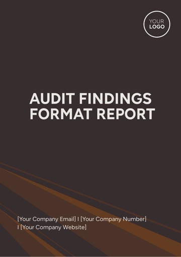 Free Audit Findings Format Report Template to Edit Online