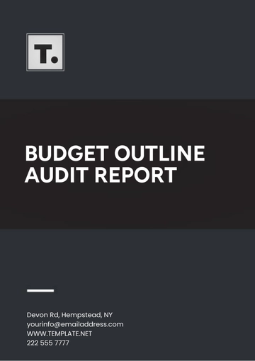 Free Budget Outline Audit Report Template to Edit Online