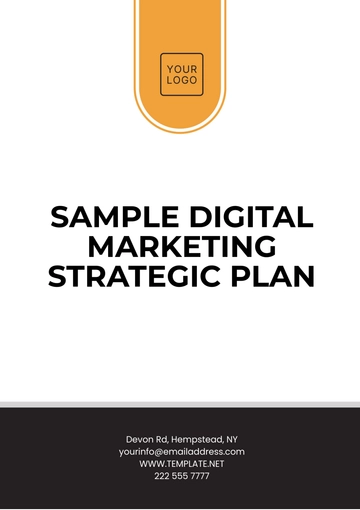 Free Sample Digital Marketing Strategic Plan Template to Edit Online