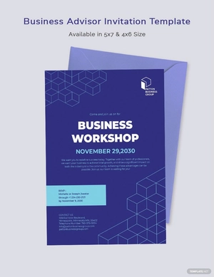 Business Advisor Invitation Template