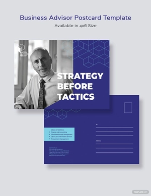 Business Advisor Postcard Template