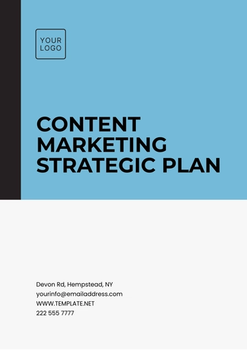 Free Content Marketing Strategic Plan Template to Edit Online