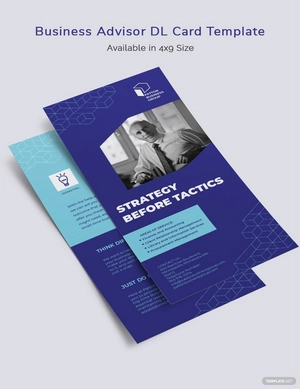 Business Advisor DL Card Template