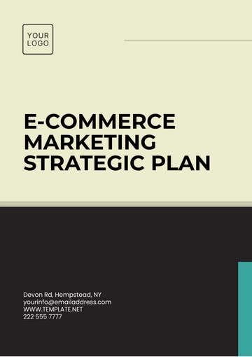 Free E-commerce Marketing Strategic Plan Template to Edit Online