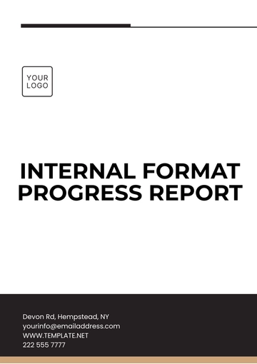 Free Internal Format Progress Report Template to Edit Online