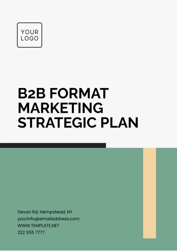 Free B2B Format Marketing Strategic Plan Template to Edit Online