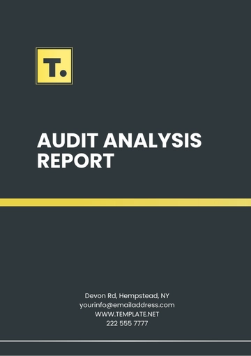 Free Audit Analysis Report Template