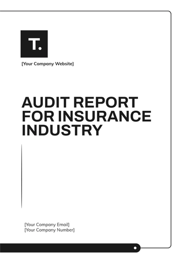 Free Audit Report For Insurance Industry Template to Edit Online