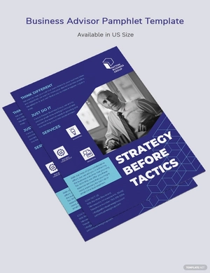 Business Advisor Pamphlet Template