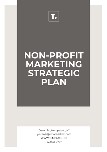Free Non-Profit Marketing Strategic Plan Template to Edit Online