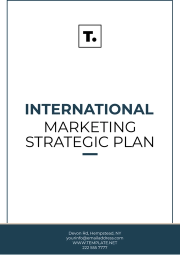 Free International Marketing Strategic Plan Template to Edit Online
