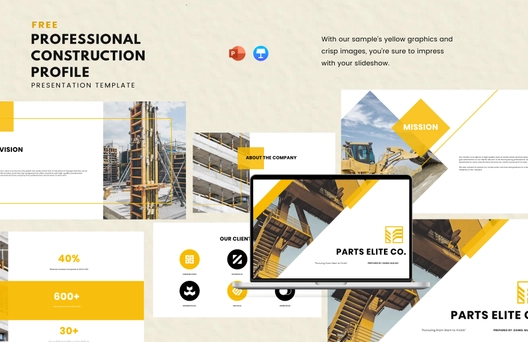 Professional Construction Profile Template