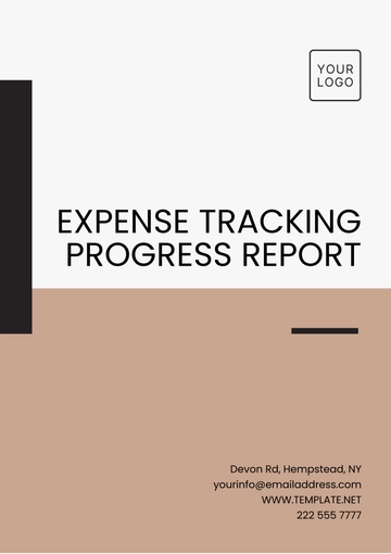 Free Expense Tracking Progress Report Template to Edit Online
