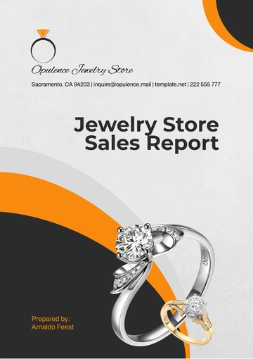 Free Jewelry Store Sales Report Template to Edit Online