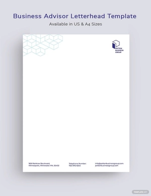 Business Advisor Letterhead Template