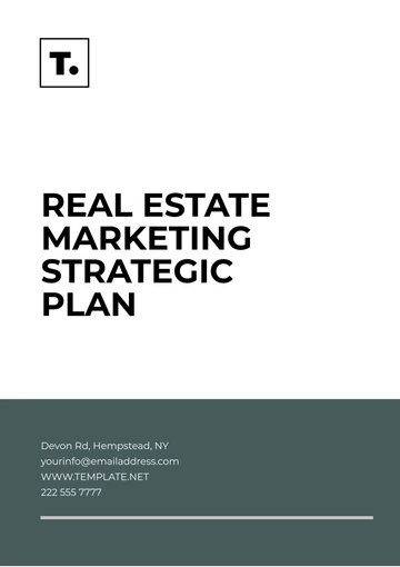 Free Real Estate Marketing Strategic Plan Template to Edit Online