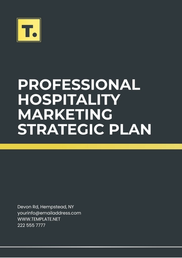 Free Professional Hospitality Marketing Strategic Plan Template to Edit Online