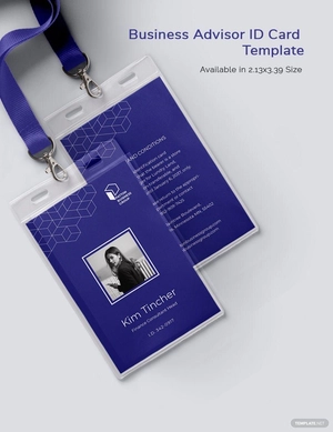 Business Advisor ID Card Template