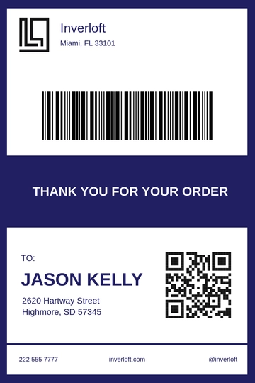 Free Shipping Label for Small Business Template to Edit Online