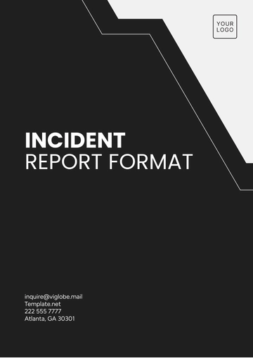 Free Incident Report Format Template to Edit Online