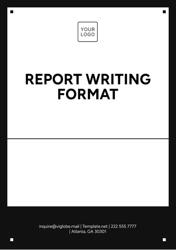Free Report Writing Format Template to Edit Online