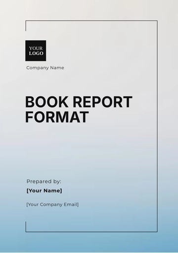Free Aesthetic Book Report Format Template to Edit Online