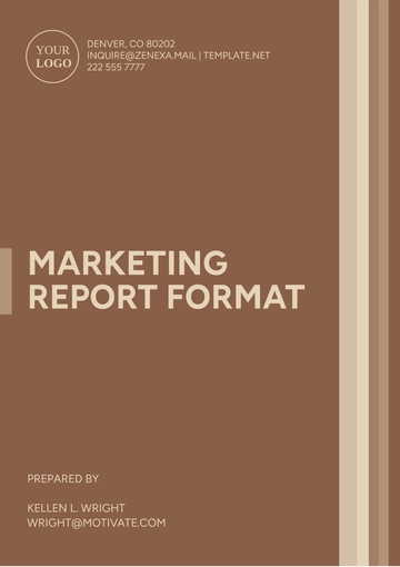 Free Marketing Report Format Template to Edit Online