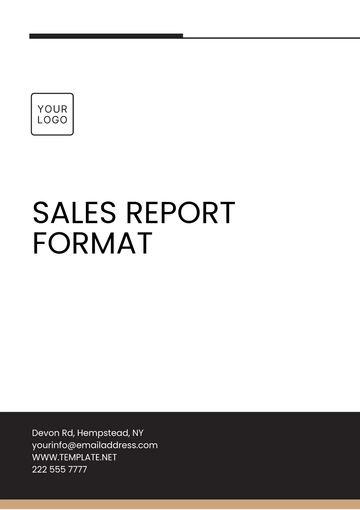 Free Sales Report Format Template to Edit Online