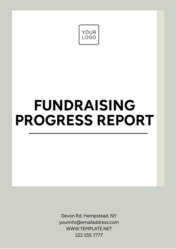Free Fundraising Progress Report Template to Edit Online