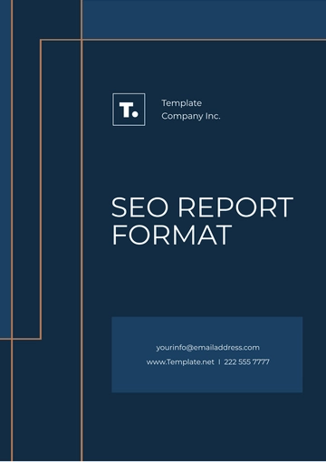 Free SEO Report Format Template to Edit Online