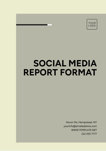 Free Social Media Report Format Template to Edit Online