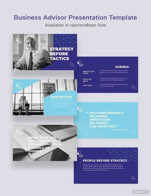 Business Advisor Presentation Template