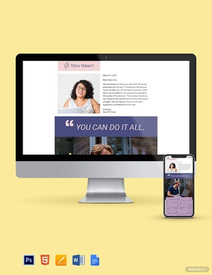 Tech Email Newsletter Template