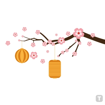 Free Floral Mid Autumn Clipart to Edit Online
