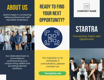 Free Job Recruitment Brochure Template to Edit Online
