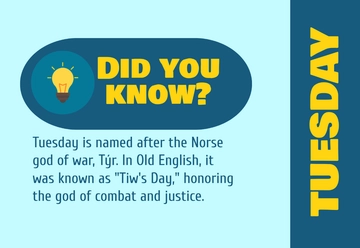 Free Tuesday Trivia Template to Edit Online