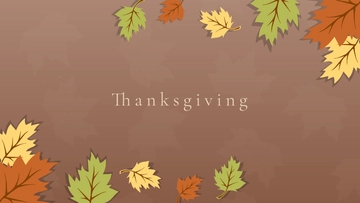 Free Thanksgiving Leaves Background Template to Edit Online