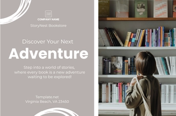 Free Bookstore Banner Template to Edit Online