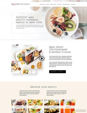 Responsive Restaurant WordPress Theme/Template