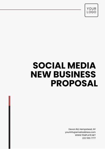 Free Social Media New Business Proposal Template to Edit Online