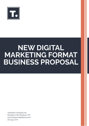 Free New Digital Marketing Format Business Proposal Template to Edit Online