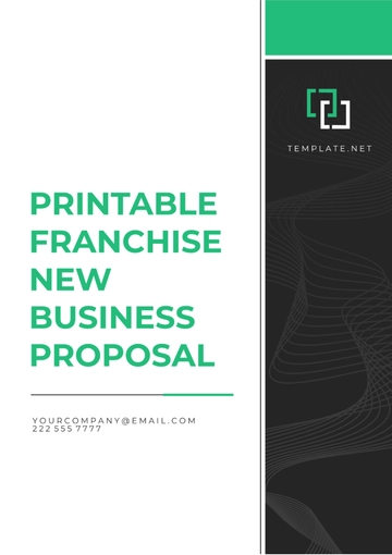 Free Printable Franchise New Business Proposal Template to Edit Online Free Printable Franchise New Business Proposal Template to Edit Online