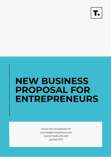 Free New Business Proposal for Entrepreneurs Template to Edit Online Free New Business Proposal for Entrepreneurs Template to Edit Online