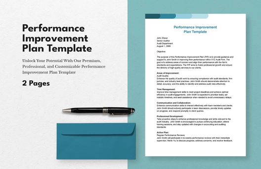 Performance Improvement Plan Template